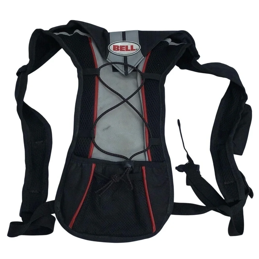 Bell‎ Hydration Pack Cycling Hiking Backpack Black Gray Red Adjustable Straps